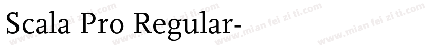 Scala Pro Regular字体转换
